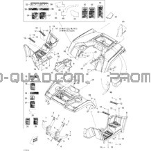 Carrosserie Et Accessoires 1 pour Can-am Toutes les cylindrées 2009 Outlander Max 400 EFI