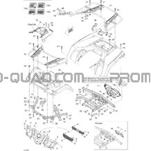 Carrosserie Et Accessoires 2 pour Can-am Toutes les cylindrées 2009 Outlander Max 400 EFI