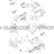 Carrosserie Et Accessoires 3 pour Can-am Toutes les cylindrées 2009 Outlander Max 400 EFI