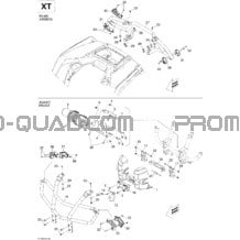 Carrosserie Et Accessoires XT pour Can-am Toutes les cylindrées 2009 Outlander Max 400 EFI
