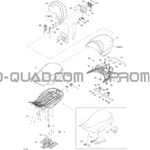 Siège pour Can-am Toutes les cylindrées 2009 Outlander Max 400 EFI