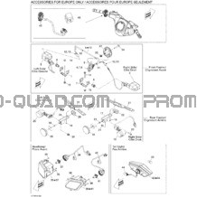 Accessoires Électriques Europe pour Can-am Toutes les cylindrées 2009 Outlander Max 400 EFI