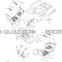 Carrosserie Et Accessoires 1 pour Can-am Toutes les cylindrées 2009 Outlander Max 500 EFI XT