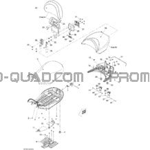 Siège pour Can-am Toutes les cylindrées 2009 Outlander Max 500 EFI XT