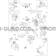 Freins Hydraulique Europe pour Can-am Toutes les cylindrées 2009 Outlander Max 800R EFI Ltd