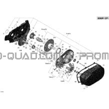 Transmission Outlander pour Can-am Toutes les cylindrées 2009 Outlander Max 800R EFI XT