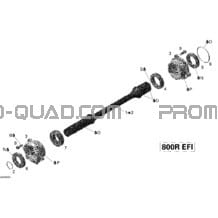 Arbre Entraînement pour Can-am Toutes les cylindrées 2009 Outlander Max 800R EFI XT