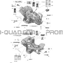 Décalques pour Can-am Toutes les cylindrées 2009 Renegade 800R EFI X