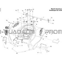 Aile Arrière Amérique du nord pour Can-am Toutes les cylindrées 2010 DS 250 NA