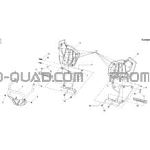 Pare-Choc Avant Et Repose-Pieds Europe pour Can-am Toutes les cylindrées 2010 DS 250 NA