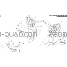 Pare-Choc Avant Et Repose-Pieds North America pour Can-am Toutes les cylindrées 2010 DS 250 NA