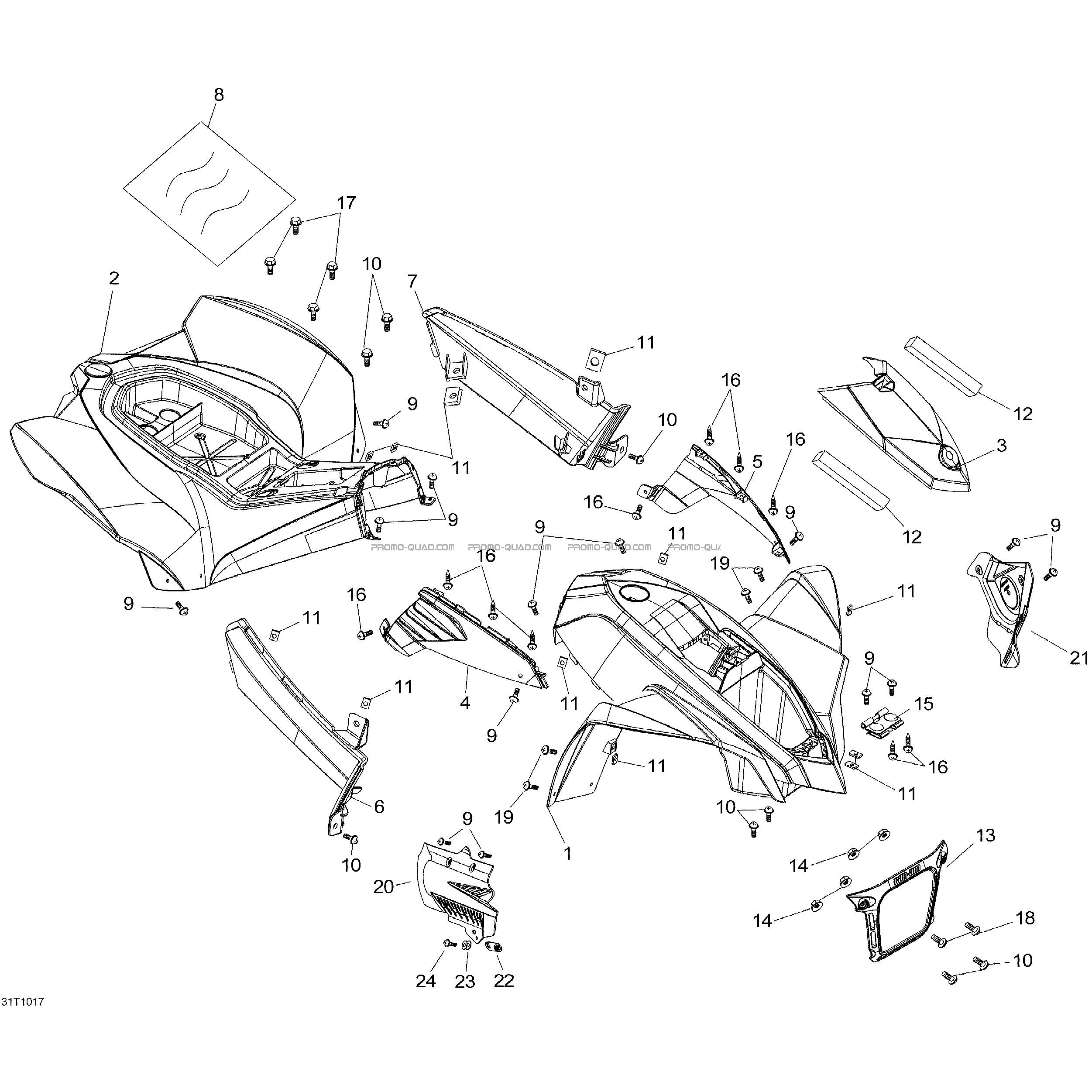 Carrosserie Et Accessoires  Can-am  2010 Toutes les cylindrées  pièces OEMCarrosserie Et Accessoires  Can-am  2010 Toutes les cylindrées  pièces OEM