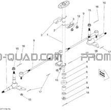 Direction pour Can-am Toutes les cylindrées 2010 DS 90