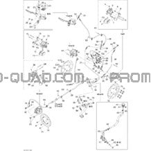 Freins Hydraulique Europe pour Can-am Toutes les cylindrées 2010 Outlander 400 EFI