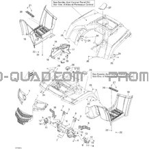 Carrosserie Et Accessoires 1 pour Can-am Toutes les cylindrées 2010 Outlander 400 EFI