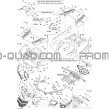 Carrosserie Et Accessoires 2 pour Can-am Toutes les cylindrées 2010 Outlander 400 EFI