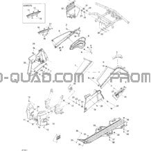 Carrosserie Et Accessoires 3 pour Can-am Toutes les cylindrées 2010 Outlander 400 EFI