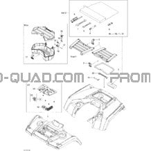 Coffres Avant Et Arrière pour Can-am Toutes les cylindrées 2010 Outlander 400 EFI