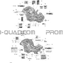 Décalques pour Can-am Toutes les cylindrées 2010 Outlander 400 EFI