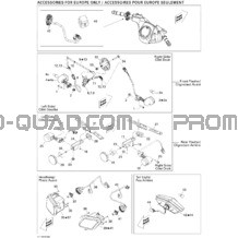 Accessoires Électriques Europe pour Can-am Toutes les cylindrées 2010 Outlander 400 EFI
