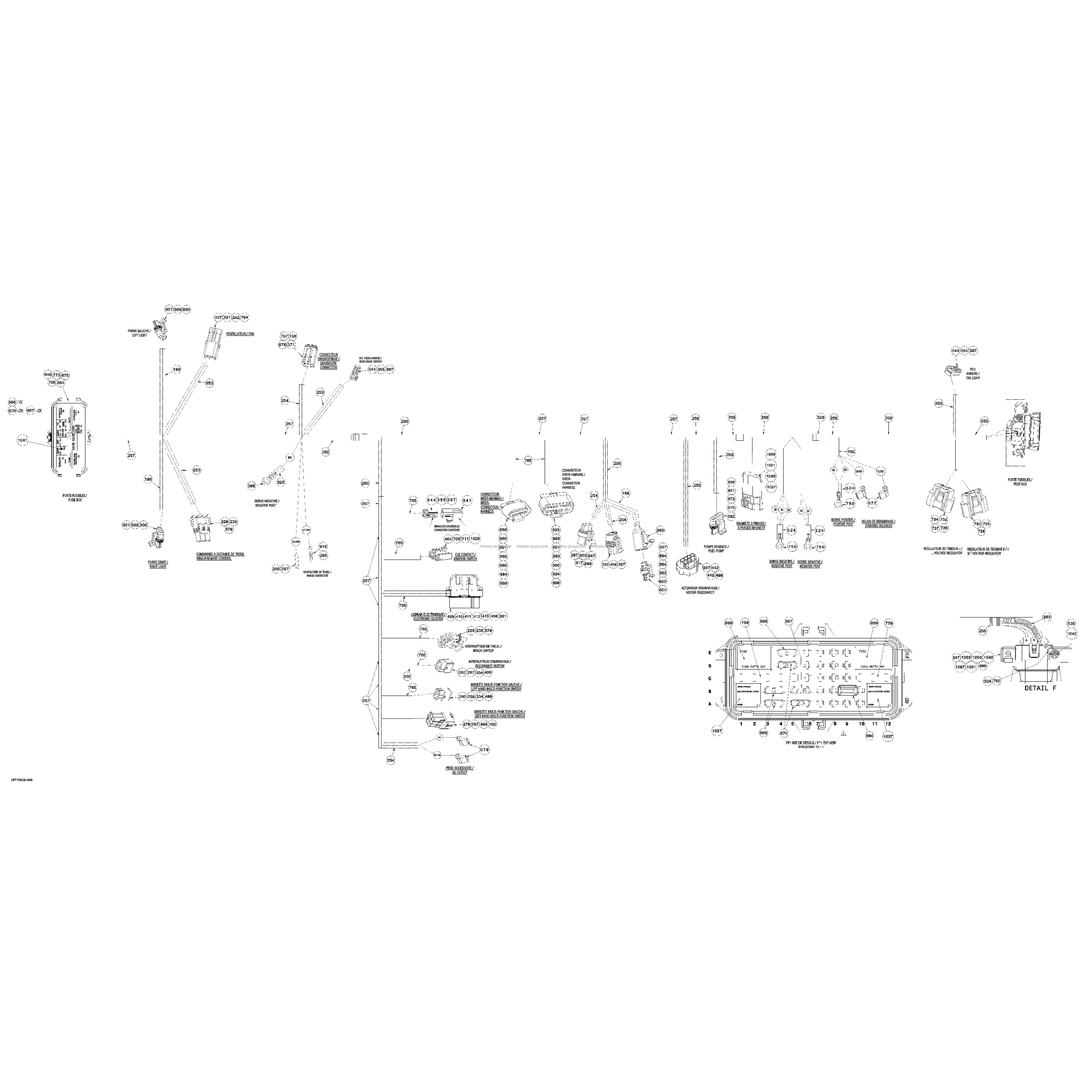 Câblage Principal XT  Can-am  2010 Toutes les cylindrées  Original parts OEMCâblage Principal XT  Can-am  2010 Toutes les cylindrées  Original parts OEM