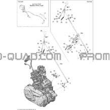 Moteur 2 pour Can-am Toutes les cylindrées 2010 Outlander Max 500 EFI Ltd