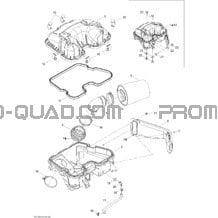 Silencieux Admission pour Can-am Toutes les cylindrées 2010 Outlander Max 500 EFI Ltd