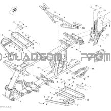 Châssis pour Can-am Toutes les cylindrées 2010 Outlander Max 500 EFI Ltd
