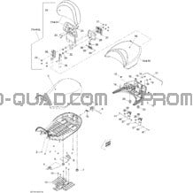 Siège pour Can-am Toutes les cylindrées 2010 Outlander Max 500 EFI Ltd