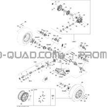Système Entraînement Arrière pour Can-am Toutes les cylindrées 2010 Outlander Max 500 EFI