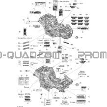 Décalques pour Can-am Toutes les cylindrées 2010 Outlander Max 500 EFI
