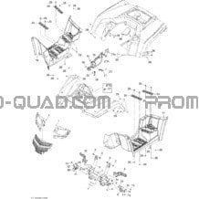 Carrosserie Et Accessoires 1 pour Can-am Toutes les cylindrées 2010 Outlander Max 800R EFI