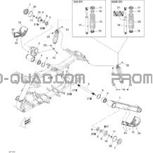 Suspension Arrière 800R pour Can-am Toutes les cylindrées 2010 Renegade 800R EFI STD