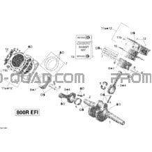 Crankshaft pour Can-am Toutes les cylindrées 2010 Renegade 800R EFI Xxc