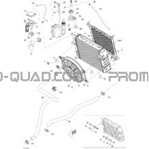 Système Refroidissement pour Can-am Toutes les cylindrées 2010 Renegade 800R EFI Xxc