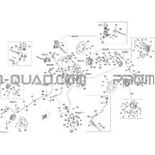 Freins Hydraulique Europe pour Can-am Toutes les cylindrées 2010 Renegade 800R EFI Xxc