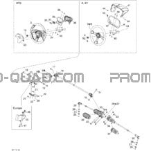 Direction pour Can-am Toutes les cylindrées 2011 Commander 1000