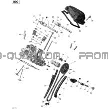 Culasse pour Can-am Toutes les cylindrées 2011 Commander 800