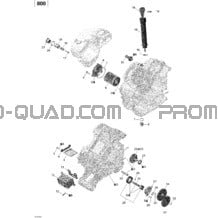 Lubrification Du Moteur pour Can-am Toutes les cylindrées 2011 Commander 800