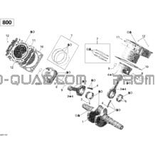 Vilebrequin pour Can-am Toutes les cylindrées 2011 Commander 800