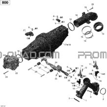 Collecteur Admission Air Et Carter De Papillon pour Can-am Toutes les cylindrées 2011 Commander 800