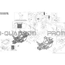 Châssis pour Can-am Toutes les cylindrées 2011 Commander 800