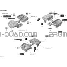 Décalques STD pour Can-am Toutes les cylindrées 2011 Commander 800