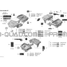 Décalques XT pour Can-am Toutes les cylindrées 2011 Commander 800