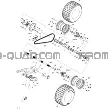 Système Entraînement Arrière pour Can-am Toutes les cylindrées 2011 DS 450 EFI