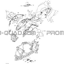 Carrosserie Et Accessoires 2 pour Can-am Toutes les cylindrées 2011 DS 450 EFI