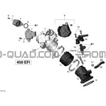 Collecteur Admission Air Et Carter De Papillon pour Can-am Toutes les cylindrées 2011 DS 450 Xxc