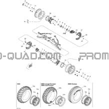 Système Entraînement Avant Xmx Europe pour Can-am Toutes les cylindrées 2011 DS 450 Xxc