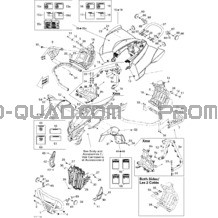 Carrosserie Et Accessoires 1 pour Can-am Toutes les cylindrées 2011 DS 450 Xxc
