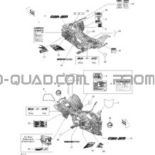 Décalques Xmx pour Can-am Toutes les cylindrées 2011 DS 450 Xxc
